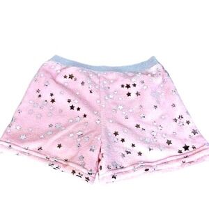 Girls Pajama Shorts XL 14/16 Pink Silver Star Sleep PJs Soft NWT More Than Magic